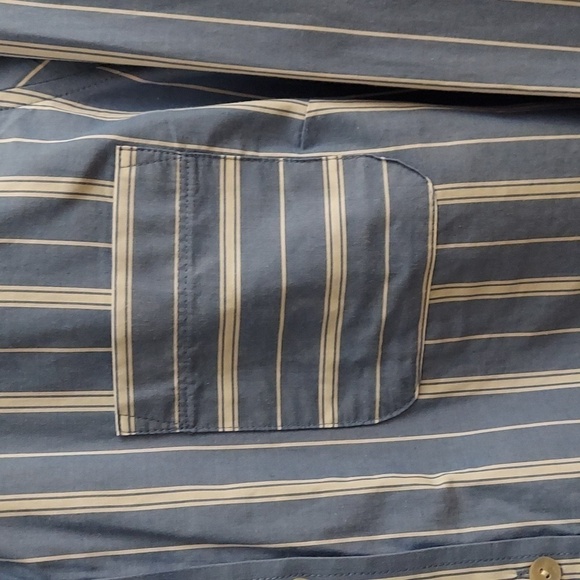 J JILL One Pocket Button Down Striped Cotton Long Sleeve Shirt - Picture 5 of 11